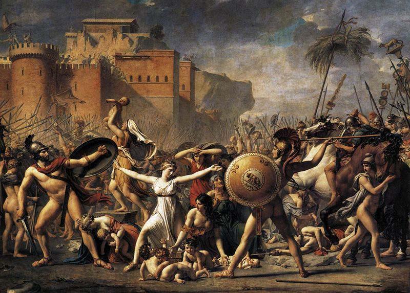 Jacques-Louis David The Intervention of the Sabine Women France oil painting art